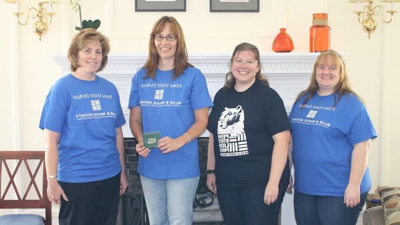 Julie Frank and Stefanie Penvose; Morello, and Chancellor Melanie Hatch. 