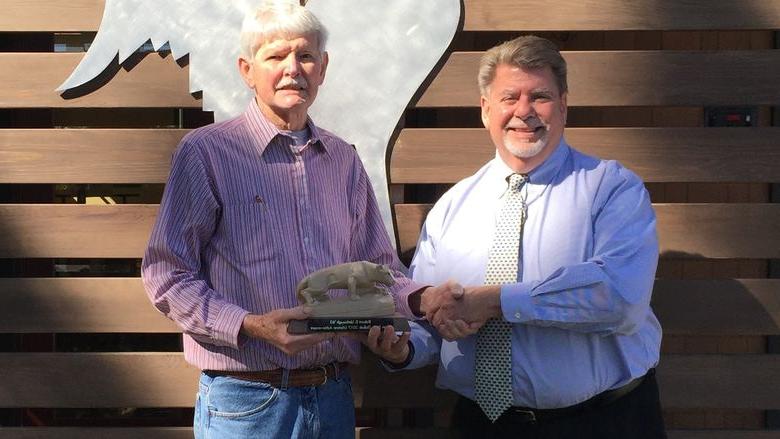 Chancellor M. Scott McBride with Robert Umbaugh 