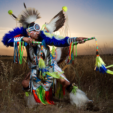 Traditional Native American Dancer Larry Yazzie 